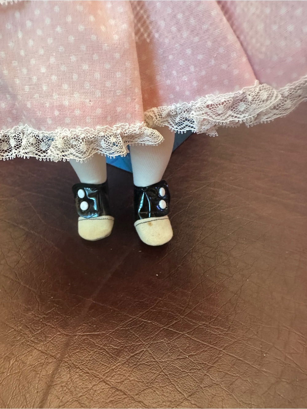 Madame Alexander Pink Lace Doll with Bonnet and Black-White Shoes - Picture 3 of 3